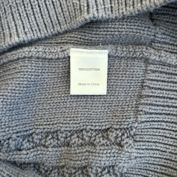 Evereve Women Tank Top Cable Knit Chunky Size L Preppy Minimal Capsule Soft Girl - Picture 6 of 8